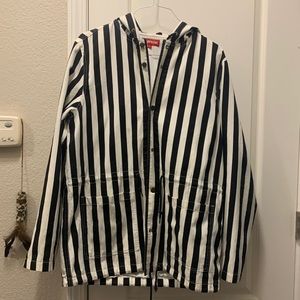 Supreme Denim Hooded Parka size large rare